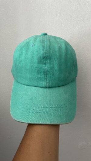 Gorrita vintage verde agua