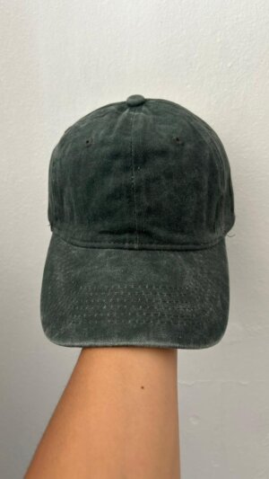 Gorrita vintage verde oscuro